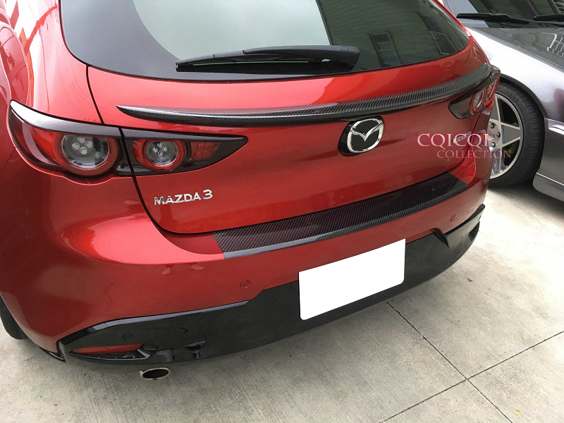 Carbon Fiber 2019 Mazda 3 hatchback rear middle trunk spoiler eBay